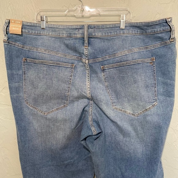Madewell Curvy Stovepipe Jeans size W28W plus Euclid wash NWT - Picture 8 of 12